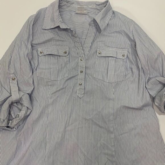 Motherhood Striped Shirt  - Picture 1 of 7